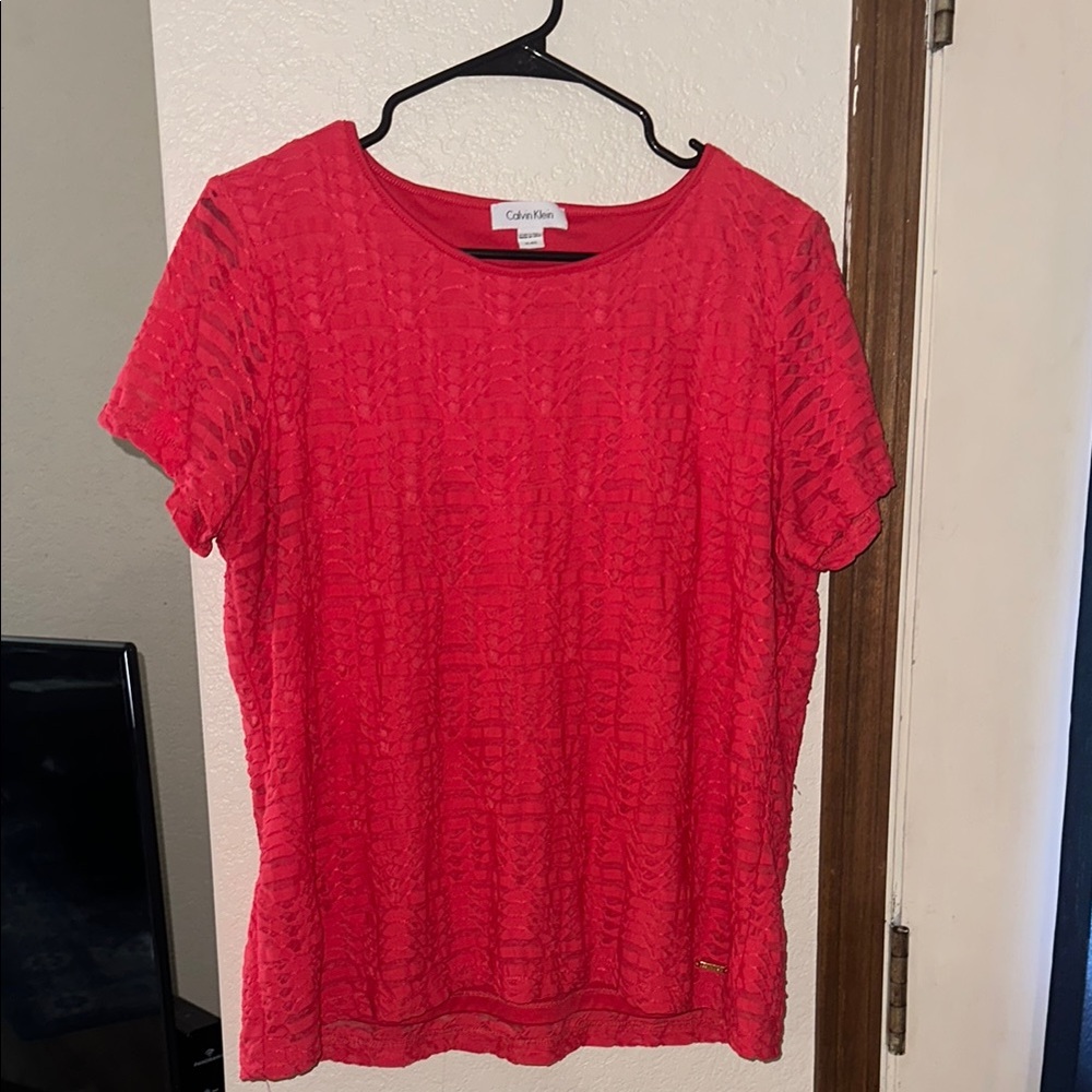 Calvin Klein Red Women's Top